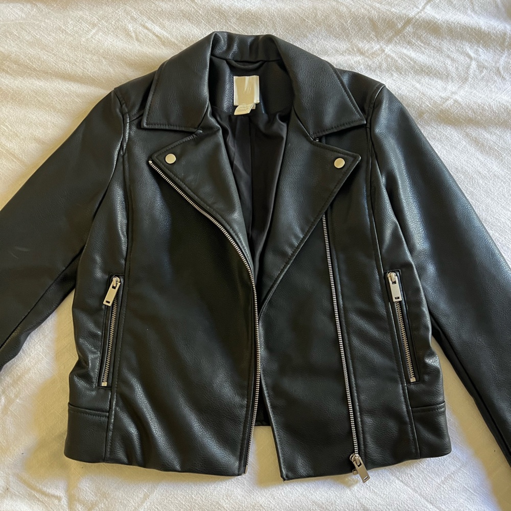 Faux Leather Biker Jacket